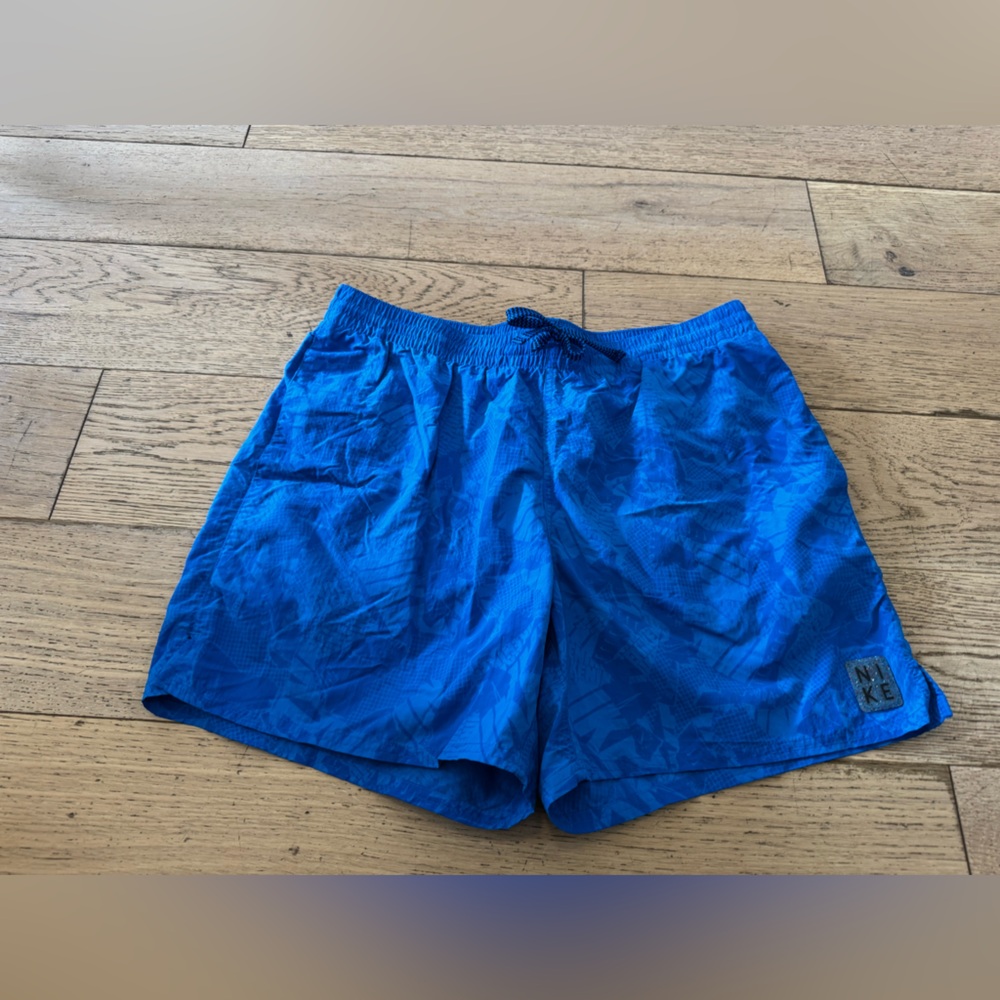 Nike Men's Swim Trunks With Lining Blue Shorts Size Large (544)